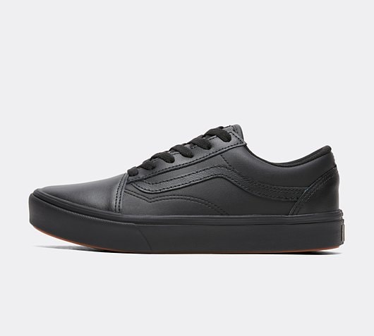black junior old skool vans