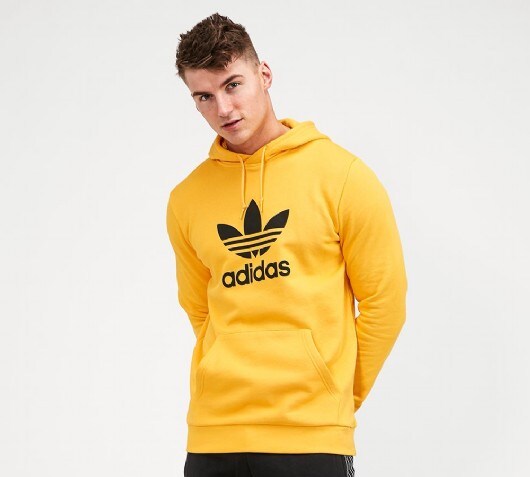 adidas gold trefoil hoodie