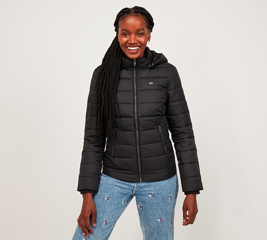 Tommy Jeans Womens Faux Fur Padded 