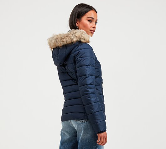 Tommy Jeans Womens Essential Faux Fur 