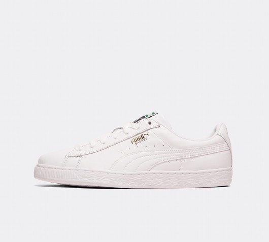 puma basket classic white trainers