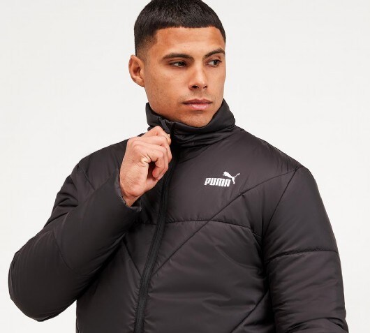 black puma puffer jacket