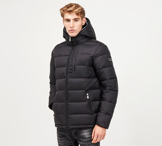 Alessandro Zavetti Tessicci Puffer Jacket - Black - Size - 2XL