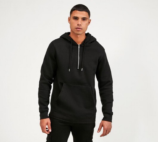 Sustainable Baltics Quarter Zip Hooded Sweatshirt