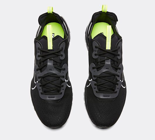 nike react vision white black volt