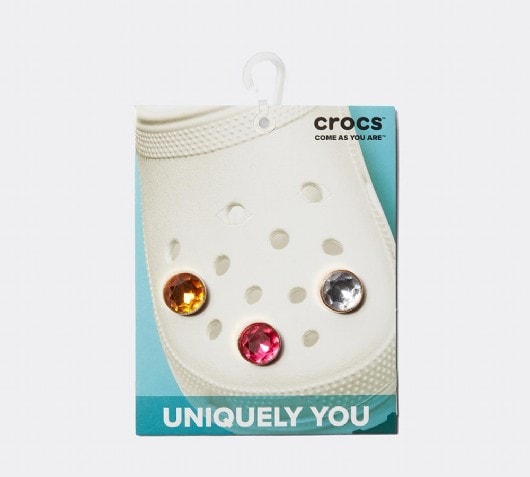 3 Pack Jibbitz Sparkly Charm Jewels