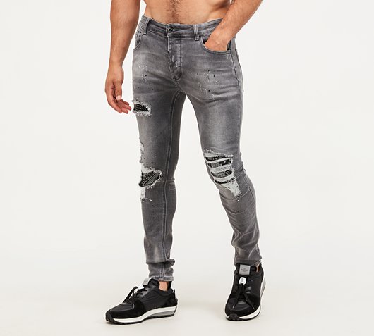 Alessandro Zavetti Luciano Denim Jean | Grey Wash | Footasylum