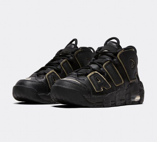 nike air more uptempo all black