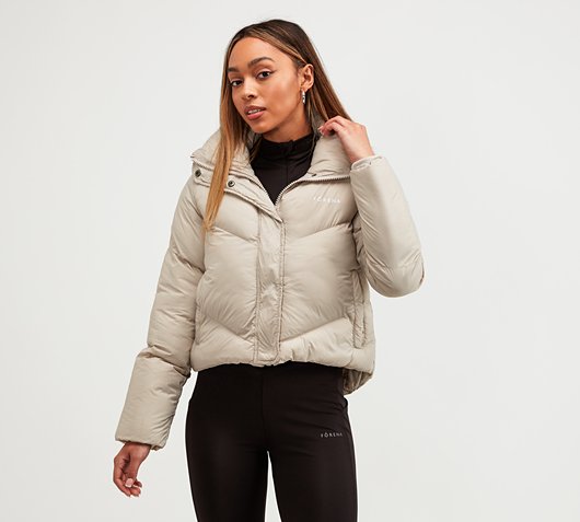 Womens Monice High Crop Puffer Jacket