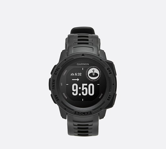 garmin instinct solar graphite watch