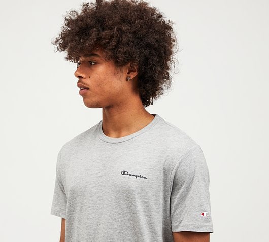 shirt with logo on left chest