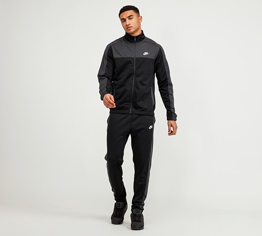 Nike Colourblock Poly Tracksuit | Black 