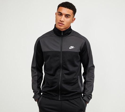 Nike Colourblock Poly Tracksuit | Black 