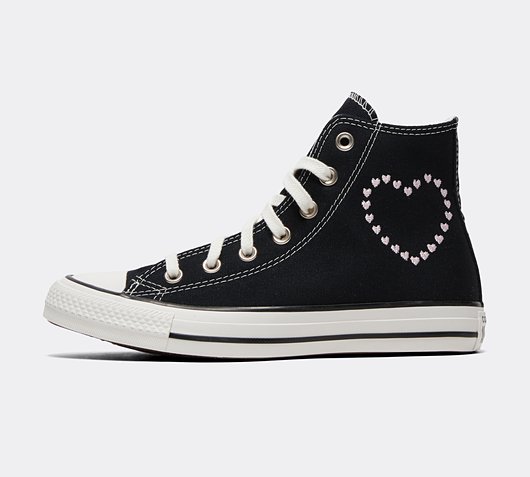 converse black love