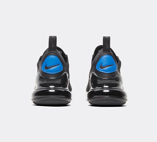 Nike Junior Air Max 270 Trainer | Black / White / Blue | Footasylum