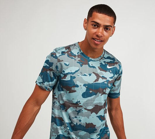 nike blue camo t shirt