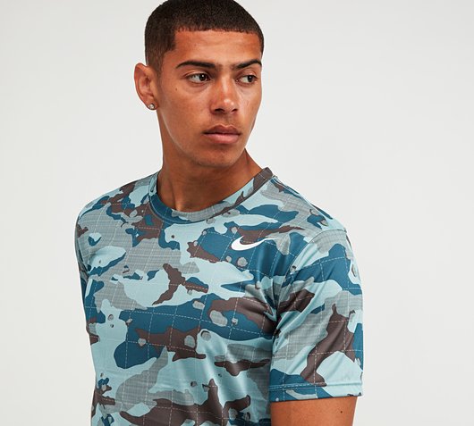 Nike Train Dry Camo T-Shirt | Ocean 