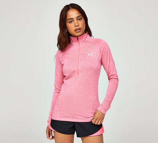 Under Armour, Tech Half Zip Top Womens, Performance Tracksuit Tops