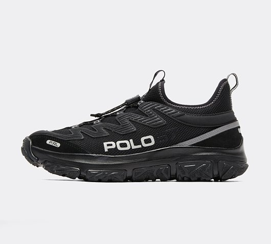 Polo Ralph Lauren Adventure 300LT Trainer | Black / Black | Footasylum