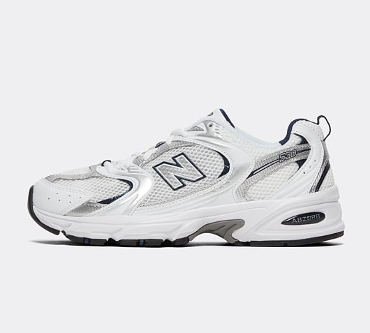 New Balance Womens MR530 Trainer | White / Silver / Navy | Footasylum