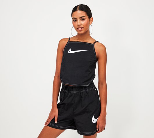 Womens Swoosh Cropped Cami Top