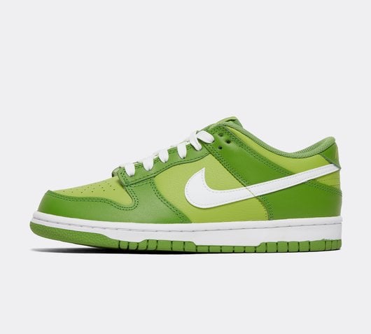 Nike Junior Dunk Low Trainer | Chlorophyll / White / Vivid Green |  Footasylum