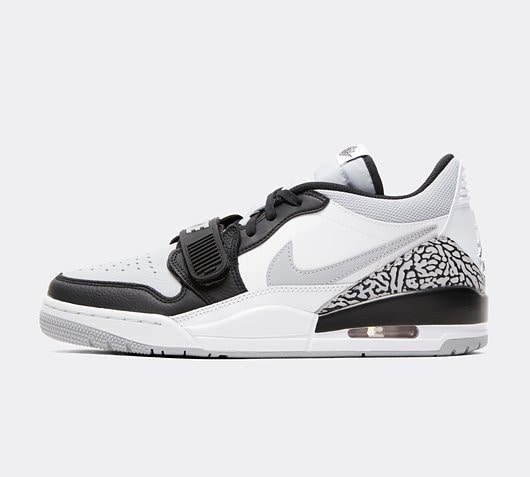 Jordan Legacy 312 Low Trainer | White / Black / Wolf Grey | Footasylum