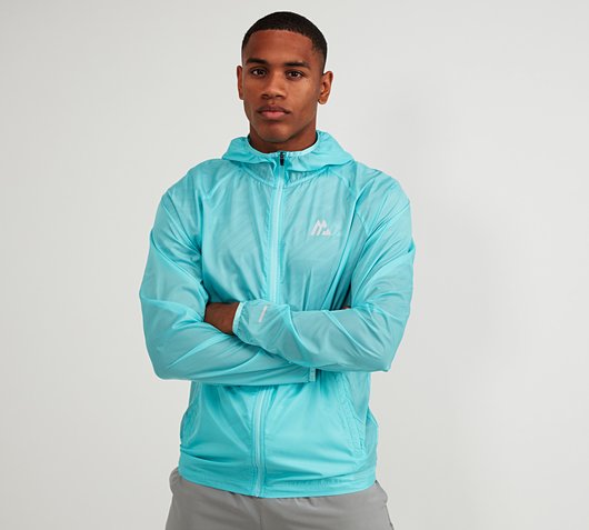 Montirex Run Packable Windbreaker Jacket - Blue - Size - XL