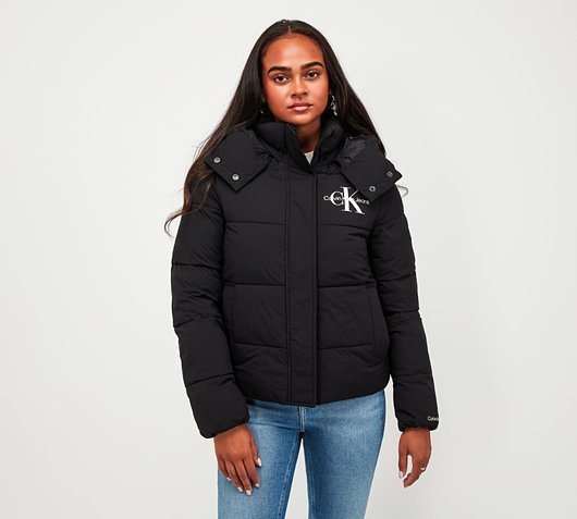 Grootste Uil monteren Calvin Klein Jeans Womens Recycled Polyester Short Puffer Jacket | CK Black  | Footasylum