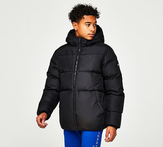 Tommy Hilfiger Junior Essential Down Black | Footasylum