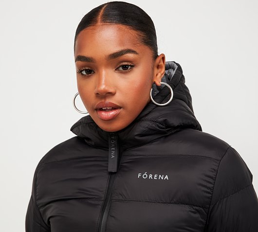 Forena Womens Fallon Reversible Hooded 
