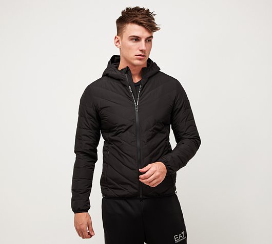 EA7 Tech Shield Down Jacket | Black 