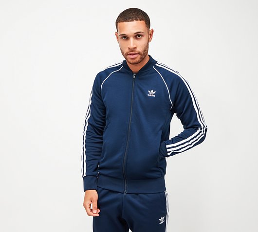 adidas Originals Superstar Track Top | Indigo / White | Footasylum