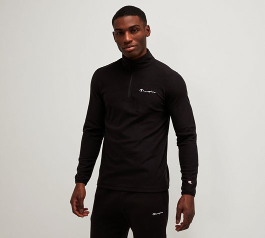 Champion Micropolar Quarter Zip Fleece | Black Beauty | Footasylum