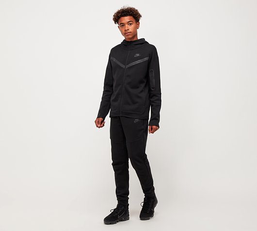black tech fleece full tracksuit