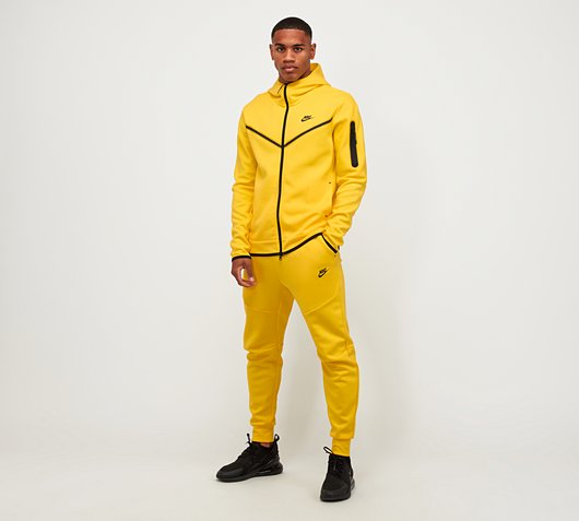 yellow nike tech fleece