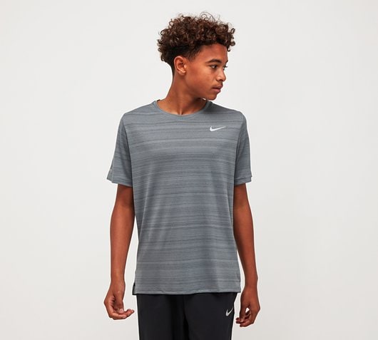 Nike Junior Dri-FIT Miler T-Shirt Smoke Grey Footasylum