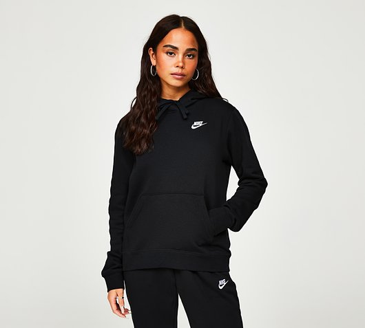 nike overhead black hoodie
