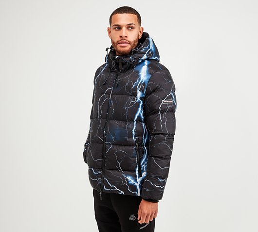 Kings Will Dream Bolt Short Puffer Jacket (Black - M)