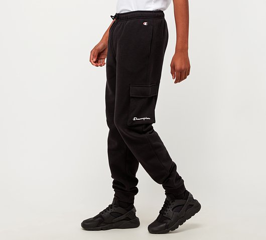 Champion Junior Legacy Fleece Cargo Jogger | Black | Footasylum