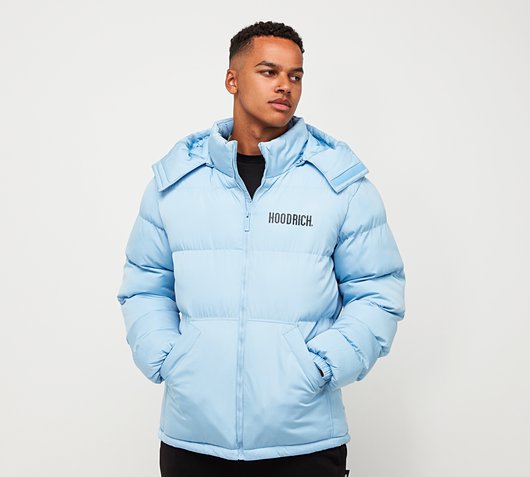 Hoodrich OG Stack Longline Puffer Jacket | Placid Blue | Footasylum