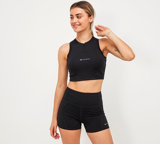 Womens Altitude Crop Racer Top