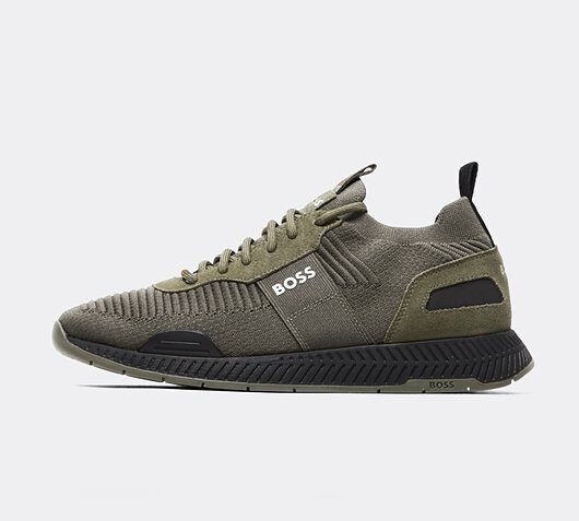BOSS Titanium Knit Run Trainer | Dark 