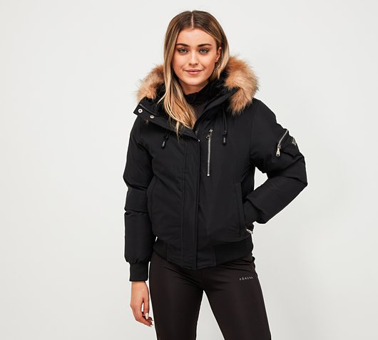 Alessandro Zavetti Womens Vittoria Bomber Jacket | Black | Footasylum