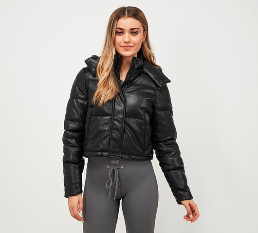 X Anastasia Kingsnorth Womens Ella Faux Leather Jacket