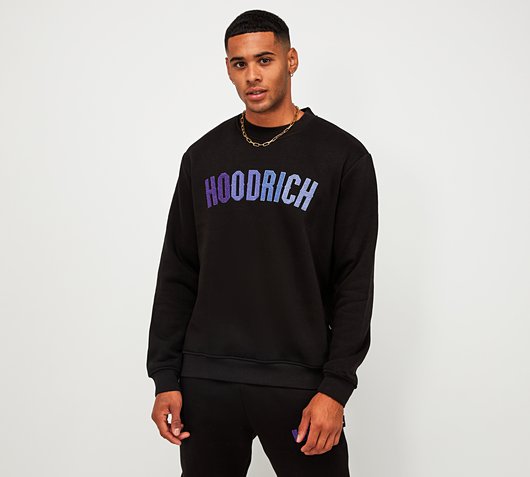 Hoodrich OG Kraze Chenille Sweatshirt | Black / Ultra Violet | Footasylum