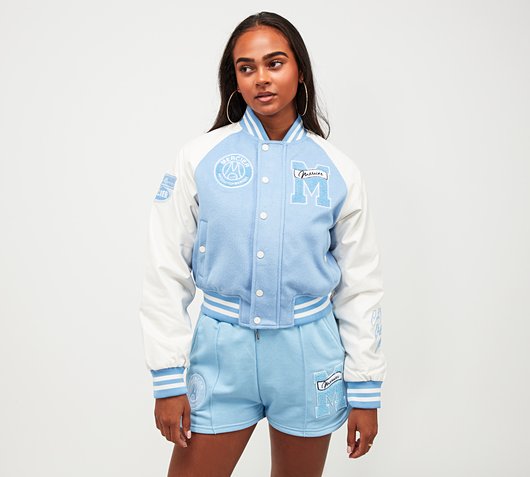 Mercier Womens Academy Crop Varsity 