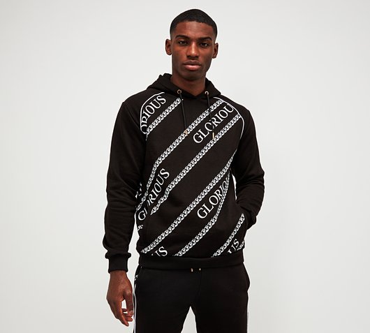 Glorious Gangsta Emerez Overhead Hoodie Jet Black CON GG 1038