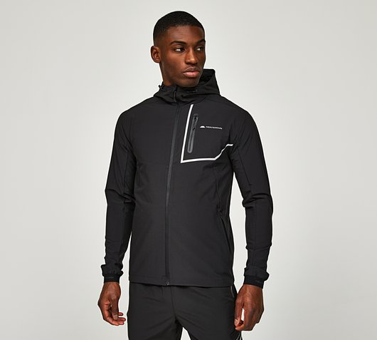 Monterrain Ramble 2.0 Woven Running Jacket | Jet Black | Footasylum