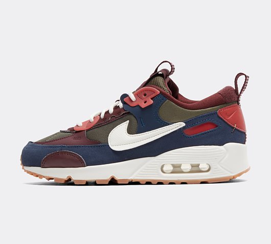 Nike Womens Max 90 Futura | Medium Olive / Midnight Navy Burgundy Crush |